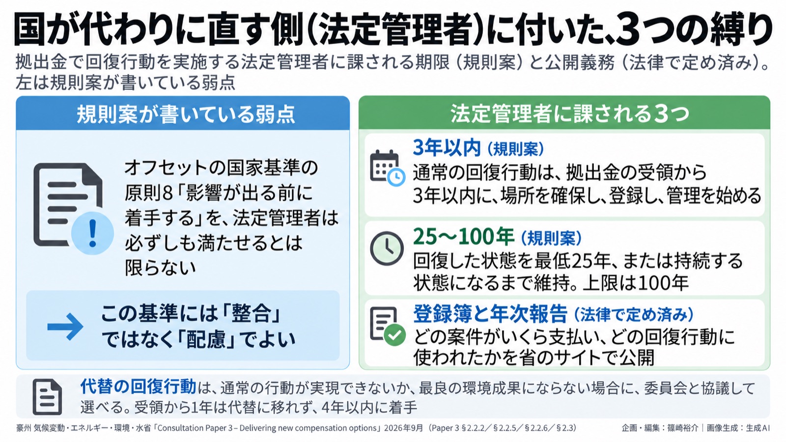 自然オフセット×誰が直すか/市場設計 図版2